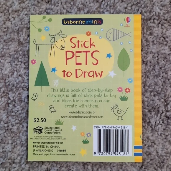 Usborne Minis How To Draw Stick People And Animals - Picture 5 of 5